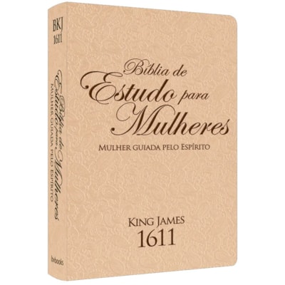 Bíblia de Estudo para Mulheres | BKJ 1611 | Letra normal | Capa Luxo Rose e Preto