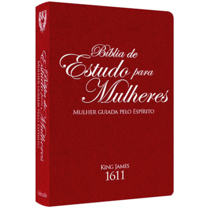 Bíblia de Estudo para Mulheres | BKJ 1611 | Letra normal | Capa Luxo Vermelha