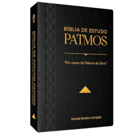 Bíblia de Estudo Patmos | ARC | Luxo Preta