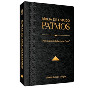 Bíblia de Estudo Patmos | ARC | Luxo Preta