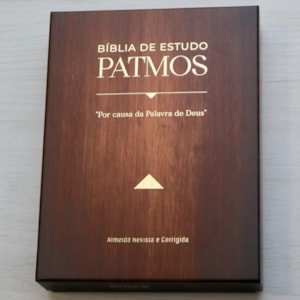 Segunda imagem do produto Bíblia de Estudo Patmos | ARC | Luxo Vinho