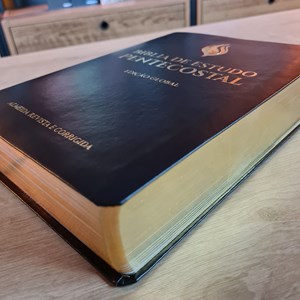 Bíblia de Estudo Pentecostal | Edição Global | ARC | Letra Grande | Capa Luxo Preta