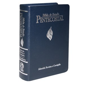 Bíblia de Estudo Pentecostal Grande | Letra Grande | ARC | Luxo Azul