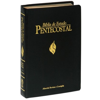 Bíblia de Estudo Pentecostal Grande | Letra Normal | ARC | Preta Luxo