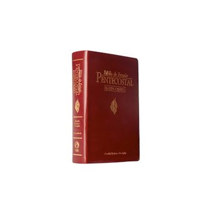 Bíblia de Estudo Pentecostal Grande | Letra Normal | ARC | Vinho/Dourado