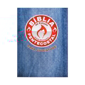 Bíblia de Estudo Pentecostal Juventude | ARC | Capa Sintética Jeans
