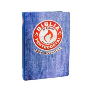 Segunda imagem do produto Bíblia de Estudo Pentecostal Juventude | Capa Sintética Jeans