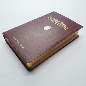 Bíblia de Estudo Pentecostal Média | Letra Normal | ARC | Vinho/Dourado