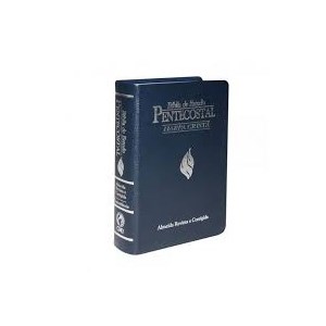 Bíblia de Estudo Pentecostal Pequena c/ Harpa | Letra Normal | ARC | Azul