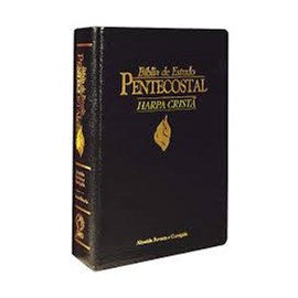 Bíblia de Estudo Pentecostal Pequena c/Harpa | Letra Normal | ARC | Preta