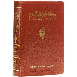 Bíblia de Estudo Pentecostal Pequena  Letra Normal | ARC | Vinho