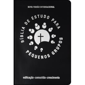 Bíblia de Estudo Pequenos Grupos | NVI Letra Normal | Capa Luxo Preta