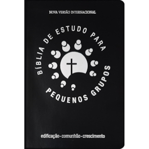 Segunda imagem do produto Bíblia de Estudo Pequenos Grupos | NVI Letra Normal | Capa Luxo Preta