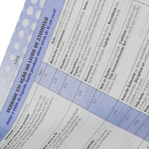 Segunda imagem do produto Bíblia de Estudo Plenitude | Letra Normal | ARA | Capa Couro Preta e Azul | c/ Índice