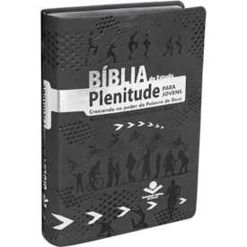 Segunda imagem do produto Bíblia de Estudo Plenitude para Jovens | Letra Normal | NTLH | Capa Couro Cinza Escuro