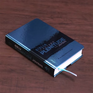 Segunda imagem do produto Bíblia de Estudo Plenitude Para Jovens | Letra Normal | NTLH | Capa Dura Verde Brilho