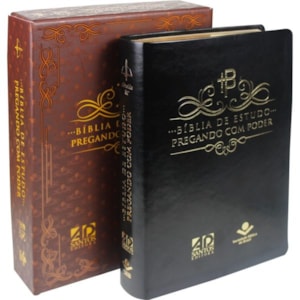 Bíblia de Estudo Pregando com Poder | ARC | Preta