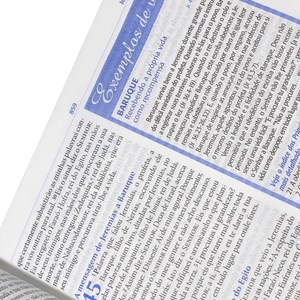 Bíblia de Estudo Princípios de Vida | Letra Normal | ARA | Capa Preta e Azul Luxo