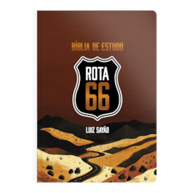 Bíblia de Estudo Rota 66 | NVI | Luiz Sayão | Capa Flexível Neutra