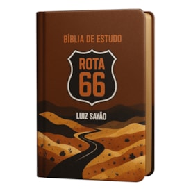 Segunda imagem do produto Bíblia de Estudo Rota 66 | NVI | Luiz Sayão | Capa Flexível Neutra