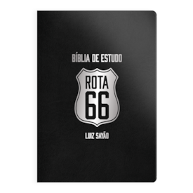 Bíblia de Estudo Rota 66 | NVI | Luiz Sayão | Capa Flexível Preta