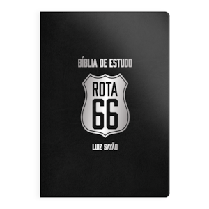 Bíblia de Estudo Rota 66 | NVI | Luiz Sayão | Capa Flexível Preta