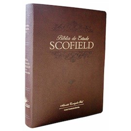 Bíblia de Estudo Scofield  | ACF | Letra Média C/ Concordância | Capa Marrom Luxo