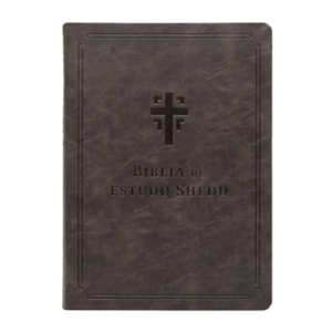 Bíblia de Estudo Shedd | A21 | Couro Sintético Chumbo