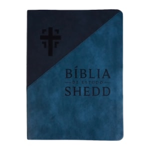Bíblia de Estudo Shedd | A21 | Couro Sintético Duotone Azul