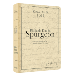 Segunda imagem do produto Bíblia de Estudo Spurgeon | King James 1611 | Letra Grande | Luxo | Creme