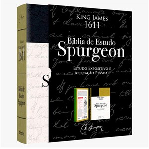 Bíblia de Estudo Spurgeon | King James 1611 | Letra Grande | Luxo | Verde