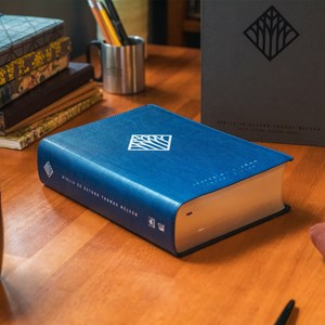 Bíblia De Estudo Thomas Nelson | NVI | Letra Normal | Capa Luxo Azul