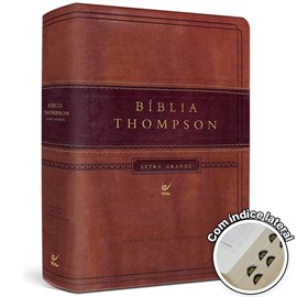 Bíblia de Estudo Thompson | AEC Letra Grande | Capa Luxo Marrom c/ índice