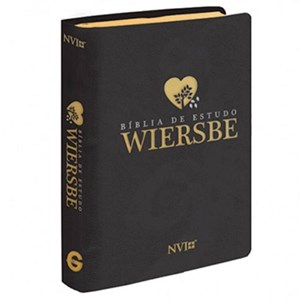 Bíblia de Estudo Wiersbe | NVI | Luxo Preta