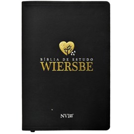 Bíblia de Estudo Wiersbe | NVI | Luxo Preta