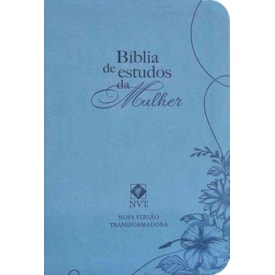 Bíblia de Estudos da Mulher | NVT | Letra Normal | Capa Luxo Azul