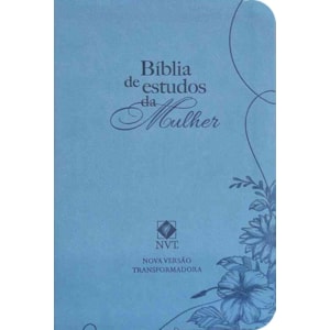 Bíblia de Estudos da Mulher | NVT | Letra Normal | Capa Luxo Azul
