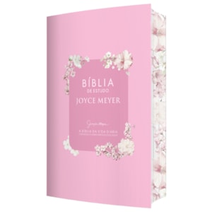 Bíblia de Estudos Joyce Meyer | NVI | Letra Normal | Capa Rosa Floral