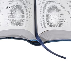 Bíblia de Liderança Jovem | Letra Normal | NTLH | Capa Azul Couro