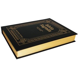 Bíblia de Pulpito | ARC | Letra Extragigante | Capa Percalux Preto Luxo