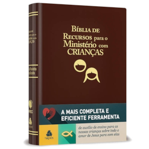 Segunda imagem do produto Bíblia de Recursos para o Ministério com Crianças | Apec | ARA | Marrom Luxo