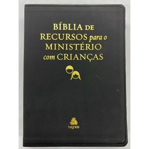 Bíblia de Recursos para o Ministério com Crianças | Apec | ARA | Preta Luxo