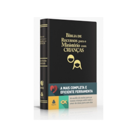 Segunda imagem do produto Bíblia de Recursos para o Ministério com Crianças | Apec | ARA | Preta Luxo