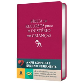 Bíblia de Recursos para o Ministério com Crianças | Apec | ARA | Rosa Luxo