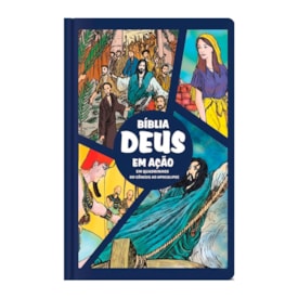 Bíblia Deus em Ação Em Quadrinhos | Jesus Acalma a Tempestade | Capa Dura