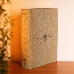 Segunda imagem do produto Bíblia Diária Cinza | NVI | Leitura Perfeita | Capa Dura C/ Tecido