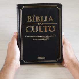 Segunda imagem do produto Bíblia do Culto com Harpa Cristã e Corinhos | ARC | Letra Extra Gigante | Capa Preta