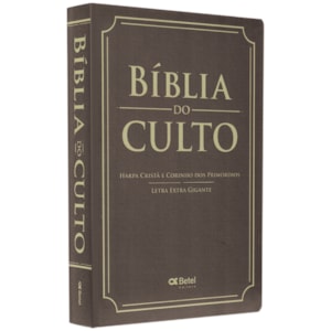 Bíblia do Culto com Harpa Cristã e Corinhos | ARC | Letra Extra Gigante | Capa Telha