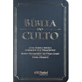 Bíblia do Culto com Harpa Cristã e Corinhos | ARC | Letra Gigante | Capa Luxo Preta Clássica
