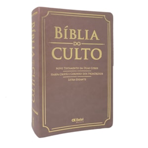 Bíblia do Culto com Harpa Cristã e Corinhos | ARC | Letra Gigante | Capa Semi-flexível Nude